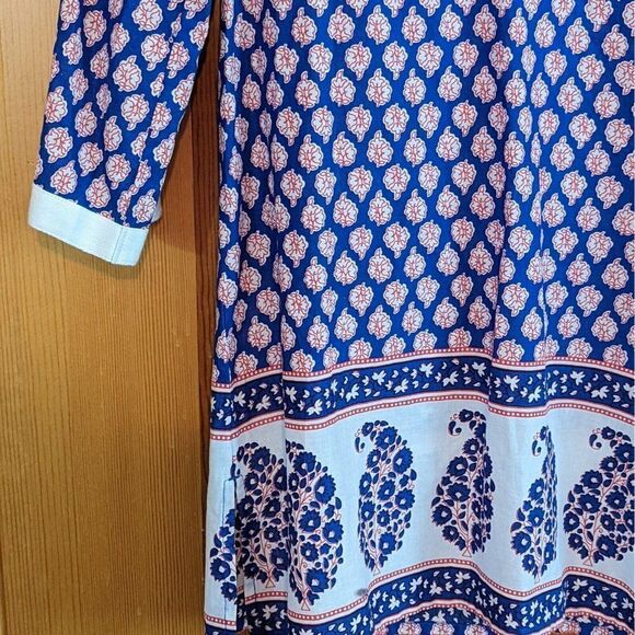 J. CREW  Women's Tunic Paisley Popover Top‎ - Picture 4 of 6